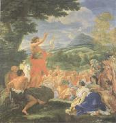 Giovanni Battista Gaulli Called Baccicio St John the Baptist Preaching (mk05) oil painting reproduction